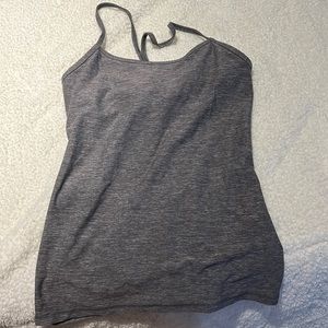 Grey lulu workout tank